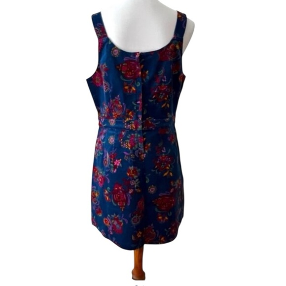 Modcloth Floral Corduroy Jumper Overalls RARE Boho Y2K Dress Cottage Size 1X - Picture 5 of 6